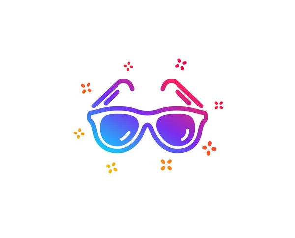 Travel sunglasses icon. Trip sun glasses sign. Vector — Stock Vector