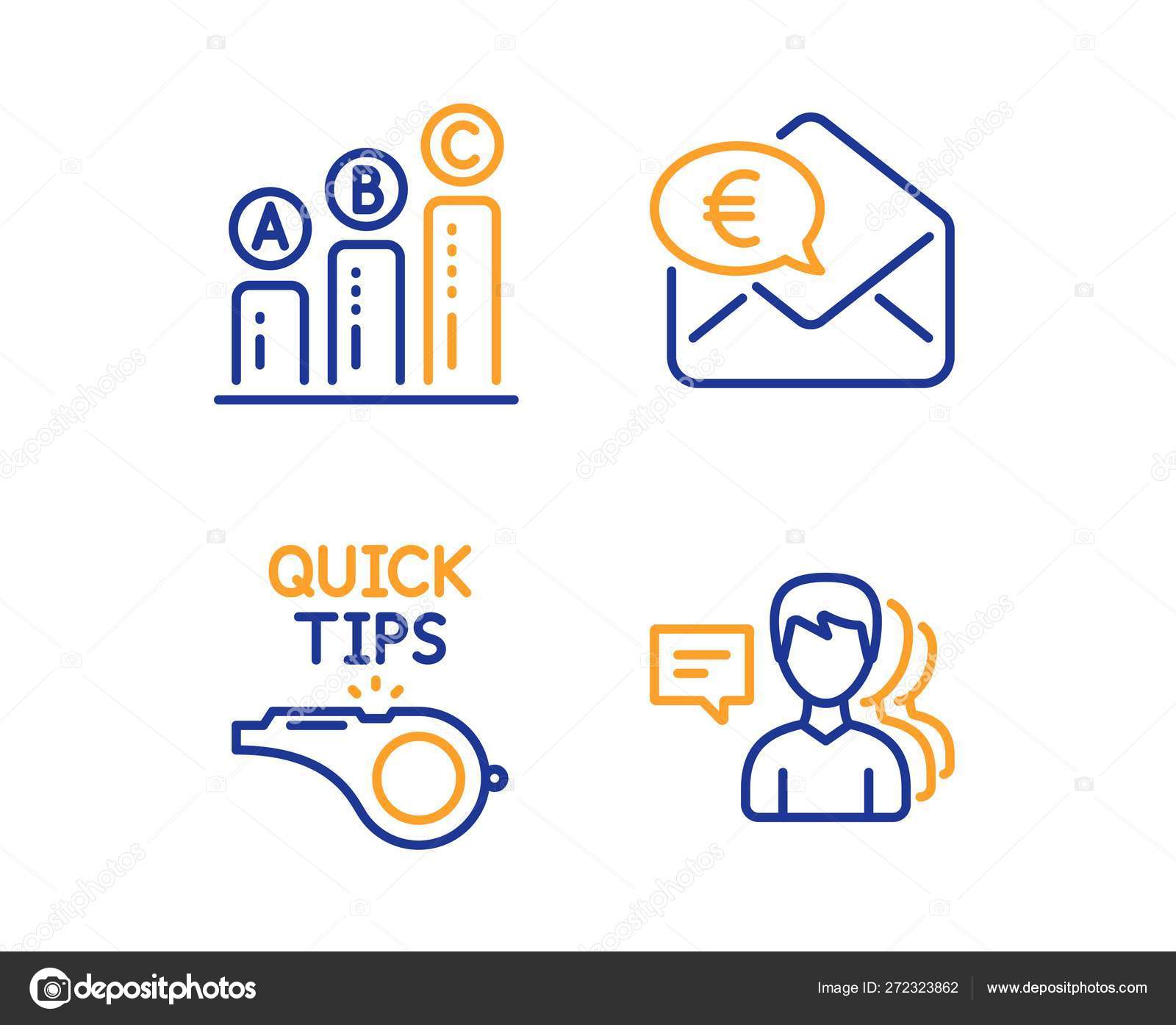 그래프 차트, 자습서 및 유로 돈 아이콘 세트. 사람들은 서명합니다. 성장 보고서, 빠른 팁, 현금을받을 수 있습니다. 벡터 스톡 벡터  - ©Blankstock 272323862