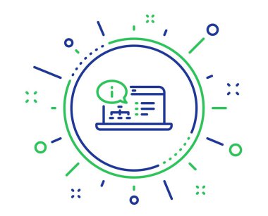 Çevrimiçi dokümantasyon satırı simgesi. Teknik yönerge işareti. Vektör