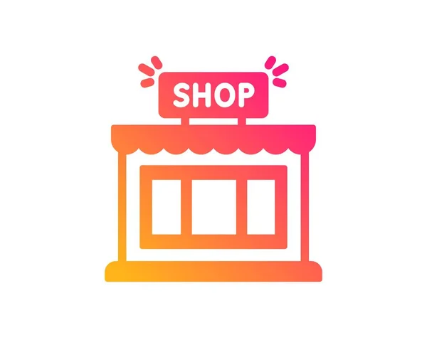 Icono de tienda. Símbolo de tienda. Vector — Vector de stock