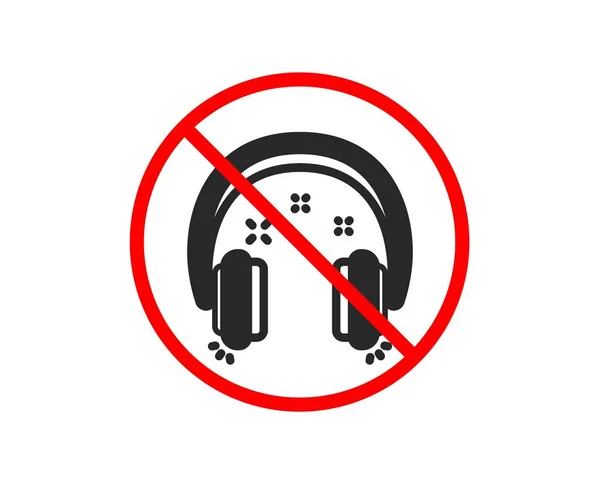 Headphones icon. Music sign. Vector — Wektor stockowy