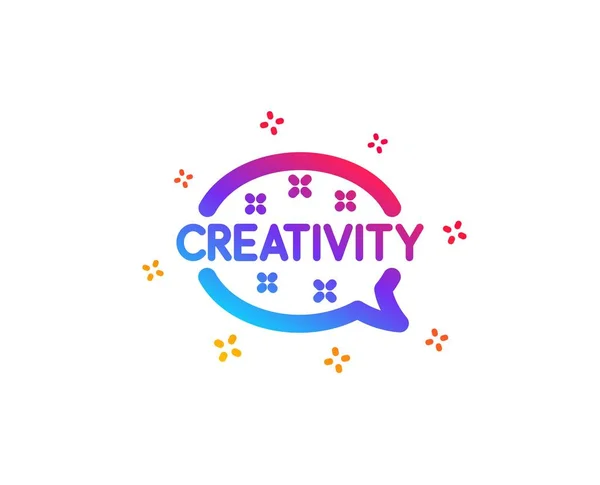 Creativity speech bubble icon. Graphic art sign. Vector — Stock Vector