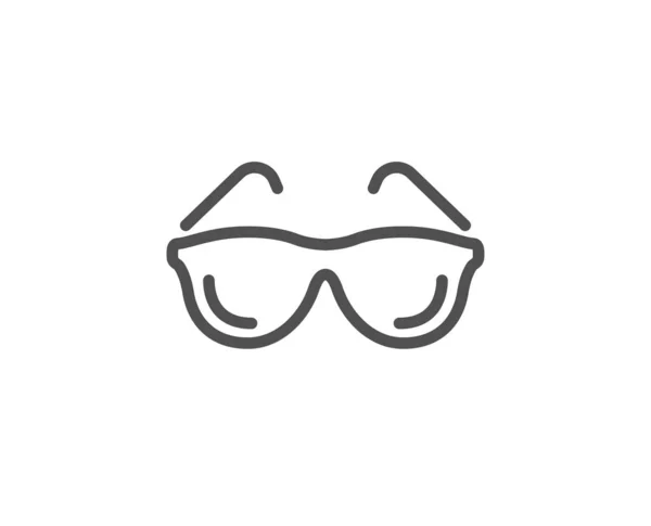 Icono de línea de gafas graduadas. Signo de clínica oculista. Optometría de visión. Vector — Vector de stock