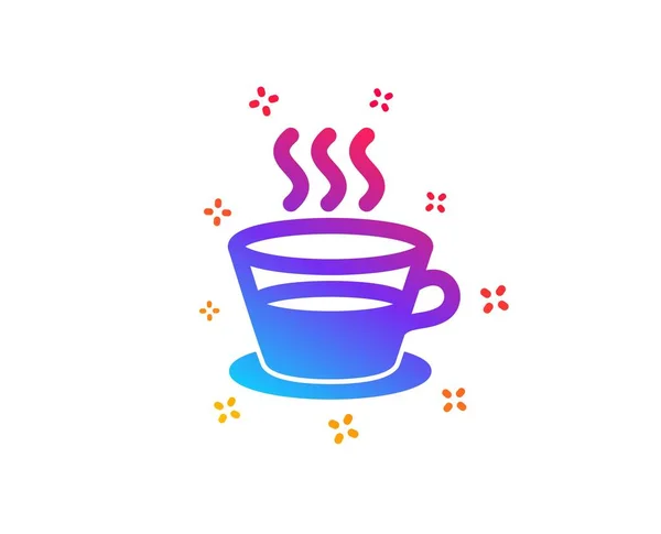Koffie en thee icoon. Warme drank teken. Vector — Stockvector