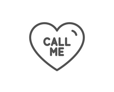 Bana hat simgesi diyebilirsin. Güzel kalp işareti. Sevgililer günü aşkı. Vektör