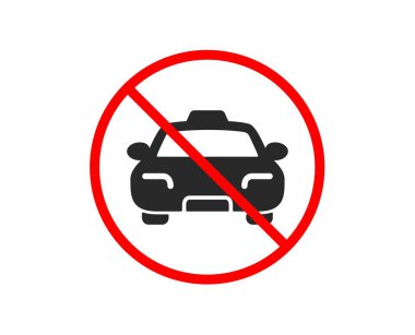 Taksi simgesi. Müşteri taşıma işareti. Vektör