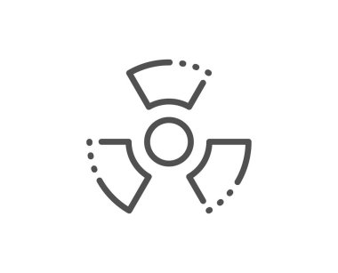 Kimyasal tehlike hattı simgesi. Laboratuar toksik işareti. Kimya uyarısı. Vektör