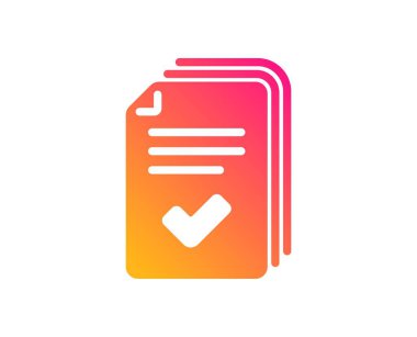 Dinleyici notu simgesi. Belgeler örnek işareti. Vektör