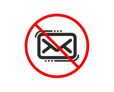 Messenger Mail simgesi. Yeni bülten tabelası. Vektör