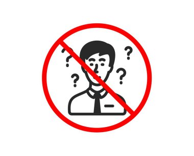 Soru işareti simgesi. Destek Danışmanı işareti. Vektör