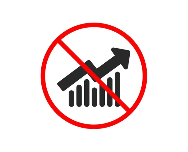 Icona del grafico. Segnala il segno grafico. Vettore — Vettoriale Stock