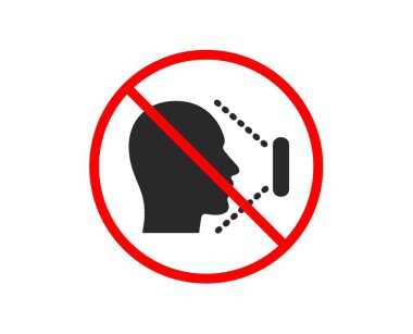 Yüz tarama simgesi. Telefon Yüz kimlik işareti. Vektör