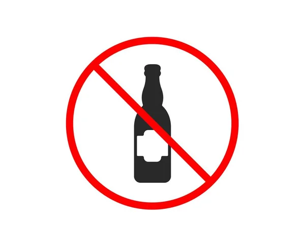 Beer bottle icon. Pub Craft beer sign. Vector — Stock Vector