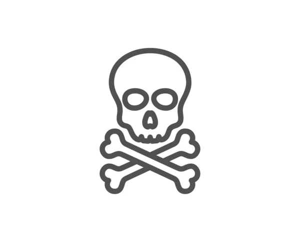 Chemikaliengrenzensymbol. Labortoxikum. Totenkopf. Vektor — Stockvektor