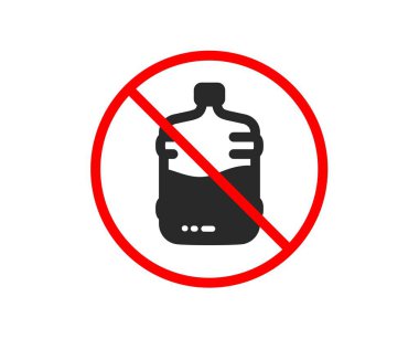 Su soğutucu şişe simgesi. Hala su işareti. Vektör