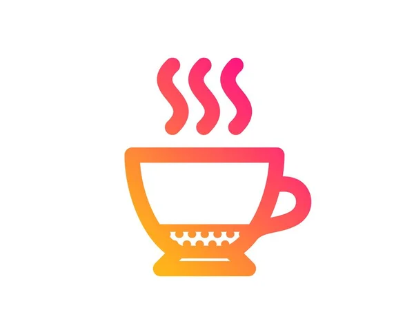 Espresso koffie icoon. Warme drank teken. Vector — Stockvector