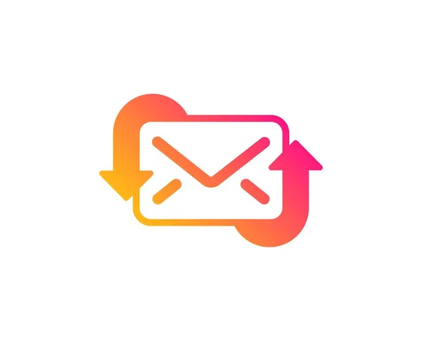 Ikona aktualizovat poštu. Korespondenční znaménko pro nové zprávy. Vektorové — Stockový vektor