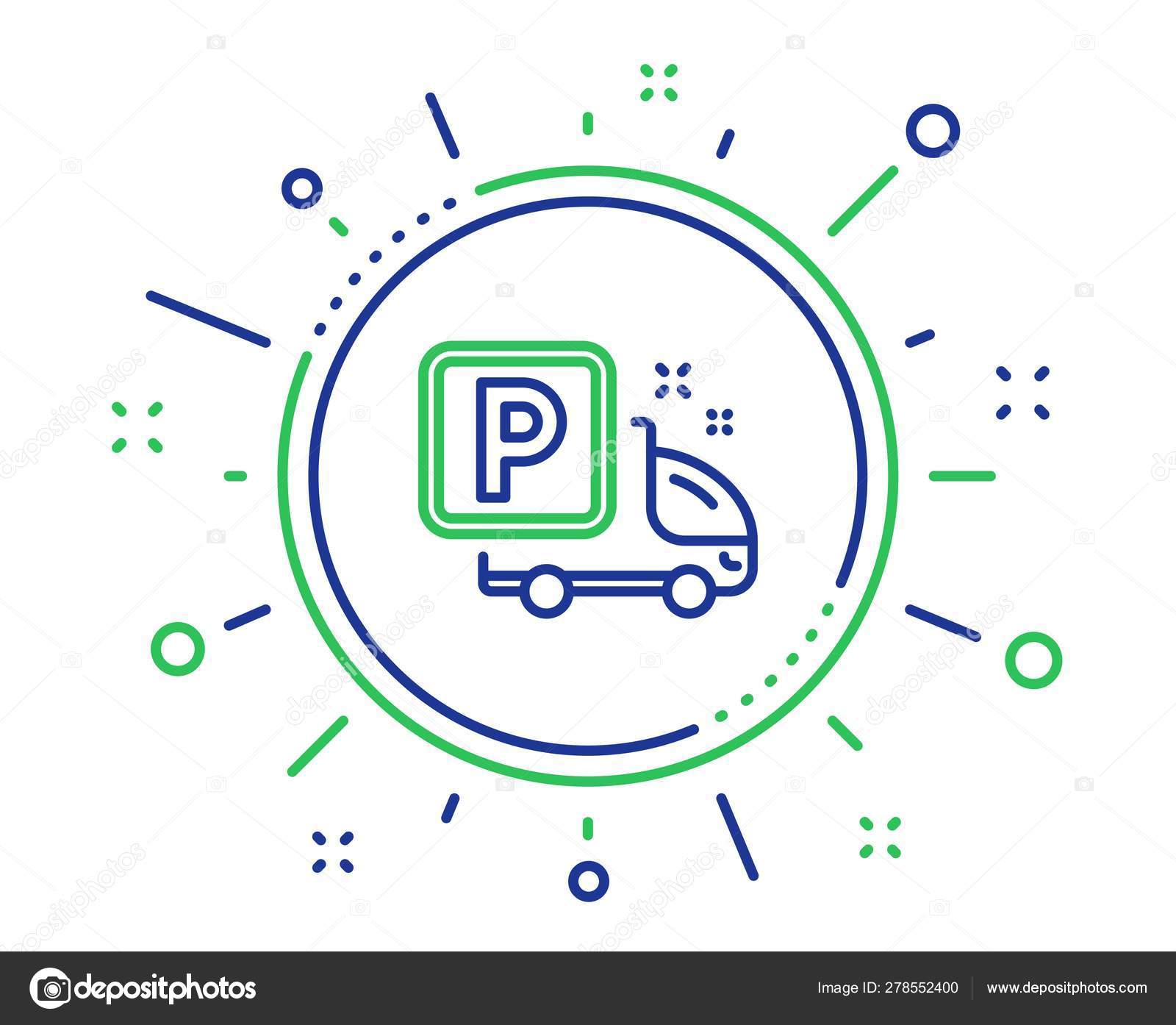 Estacionamento Para Caminhões Ilustração do Vetor - Ilustração de