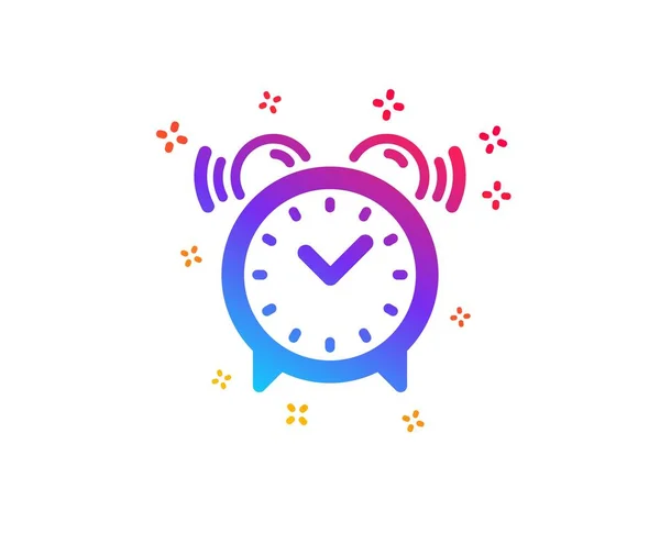 Icono del reloj despertador. Señal de tiempo. Vector — Archivo Imágenes Vectoriales