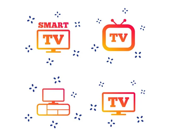 Ikonę trybu Smart TV. Retro symbol telewizyjny. Wektor — Wektor stockowy