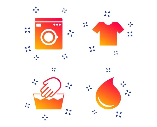 Wash icoon. Niet machinewasbaar symbool. Vector — Stockvector