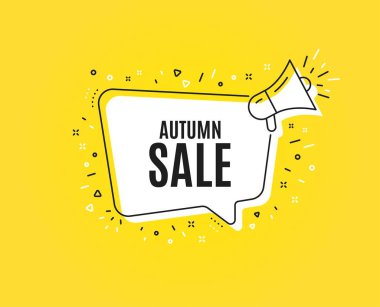 Sonbahar satışı. Özel teklif fiyat işareti. Vektör
