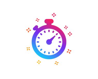 Zamanlayıcı simgesi. Kronometre işareti. Vektör