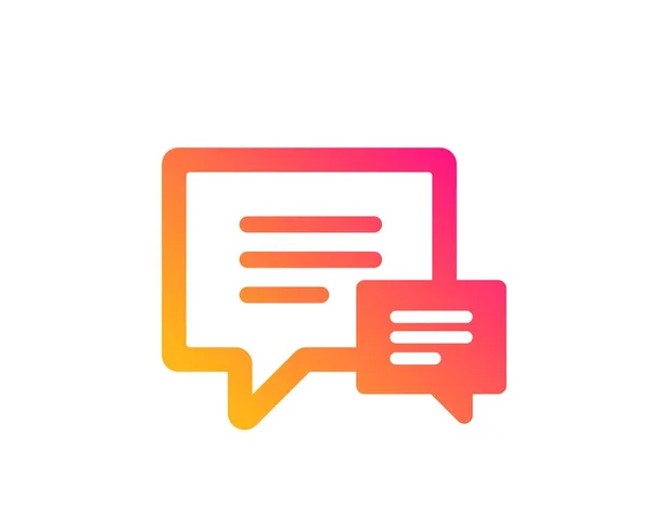 Chat icon. Speech bubble sign. Vector — Stock Vector