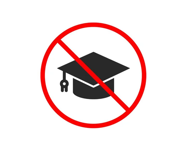 Graduation cap icon. Education sign. Vector — Stock Vector