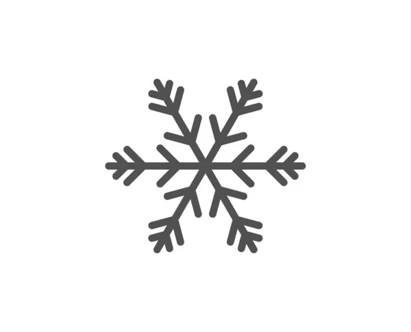 Icono de línea de aire acondicionado. Signo de copo de nieve. Servicio de hotel. Vector — Vector de stock