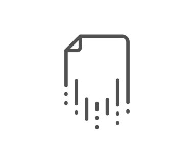 Kurtarma dosya satırı simgesi. Yedekleme veri işareti. Belgeyi geri yükleyin. Vektör