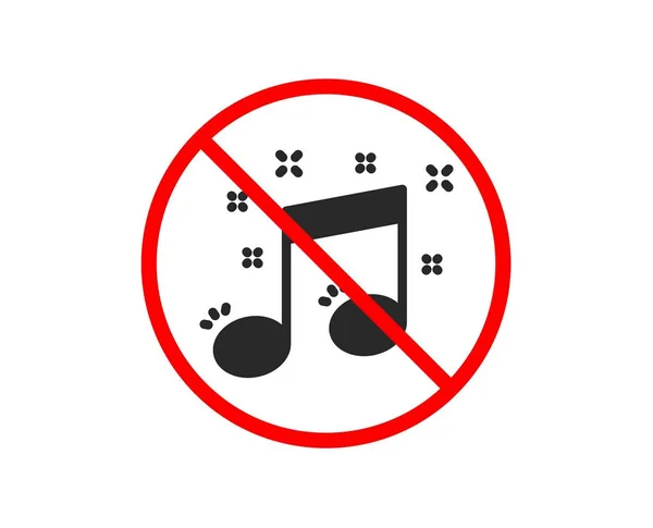 Pictogram voor de muzikale noot. Muziek teken. Vector — Stockvector