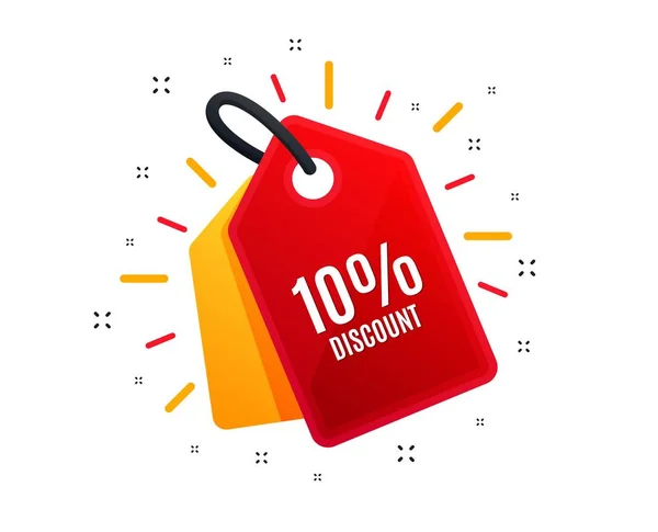 10% korting. Verkoopaanbieding prijs teken. Vector — Stockvector