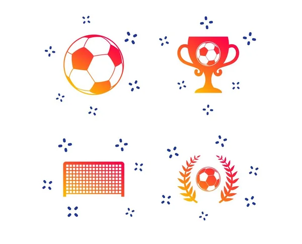 Football icons. Soccer ball sport. Vector