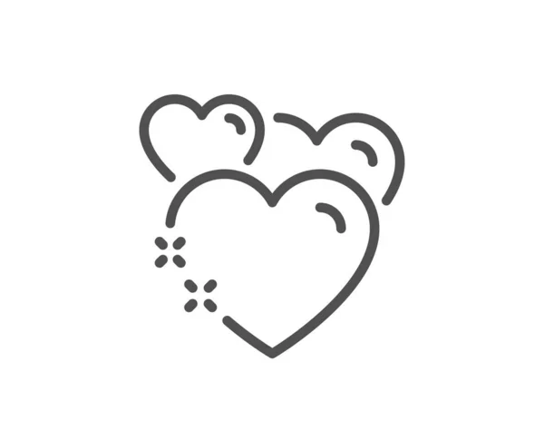 Heart line icon. Love emotion sign. Vector — Stock Vector