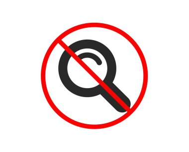 Arama simgesi. Büyüteç camı işaret. Vektör