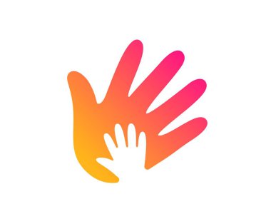 El simgesi. Sosyal sorumluluk işareti. Vektör