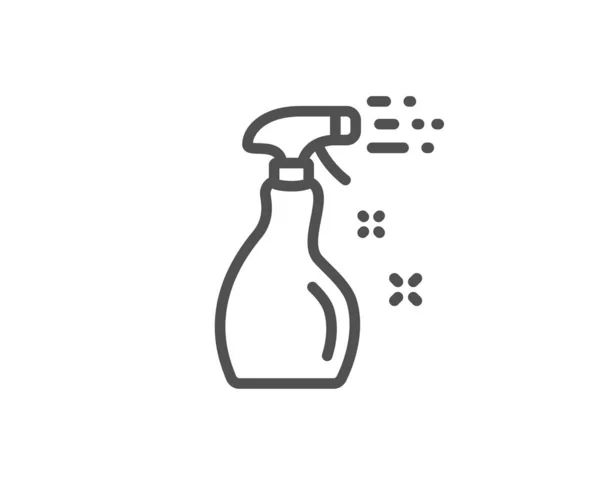 Cleaning spray line icon. Washing liquid. Vector — Stock Vector