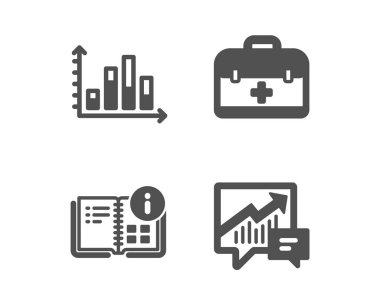 İlk yardım, Talimat bilgileri ve Diyagram grafik simgeleri. Muhasebe işareti. Vektör