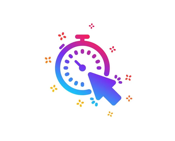 Icono del temporizador. Signo de tiempo o reloj. Vector — Vector de stock