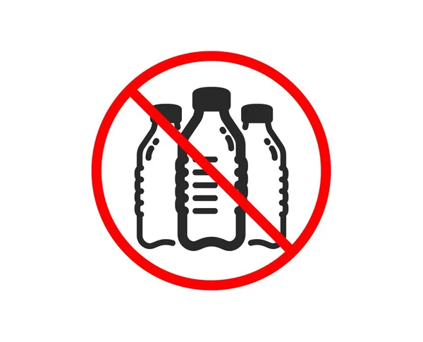 Icono de botellas de agua. Signo de aguamarina. Vector — Vector de stock