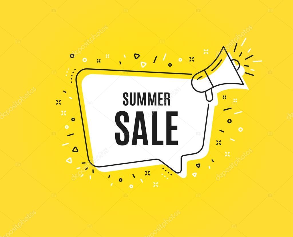 Summer Sale. Special offer price sign. Vector