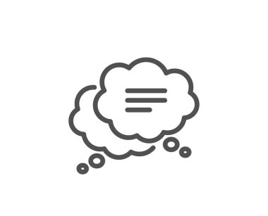 Metin ileti sonu simgesi. Sohbet yorum işareti. Komik konuşma balonu. Vektör