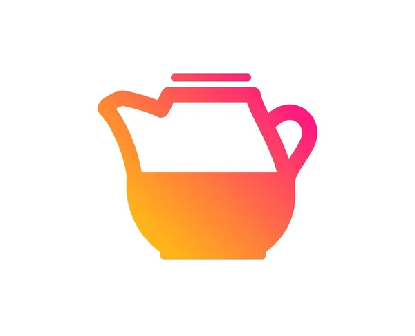 Jarra de leche para el icono del café. Signo de bebida fresca. Vector — Vector de stock