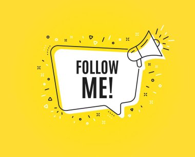Beni takip et sembolü. Özel teklif işareti. Vektör