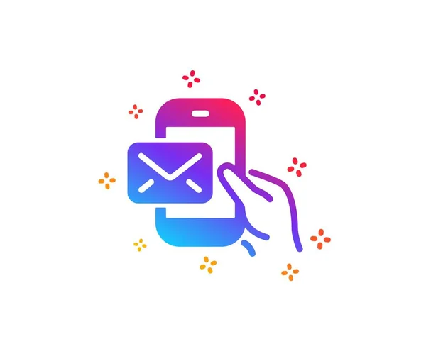 Icono Correo Mensajero. Nuevo signo de boletín. Vector — Vector de stock