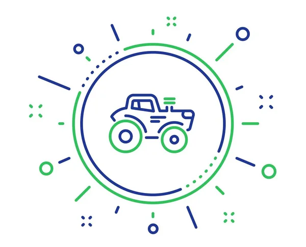 Ikone der Traktortransporte. landwirtschaftlichen Nutzfahrzeugschild. Vektor — Stockvektor