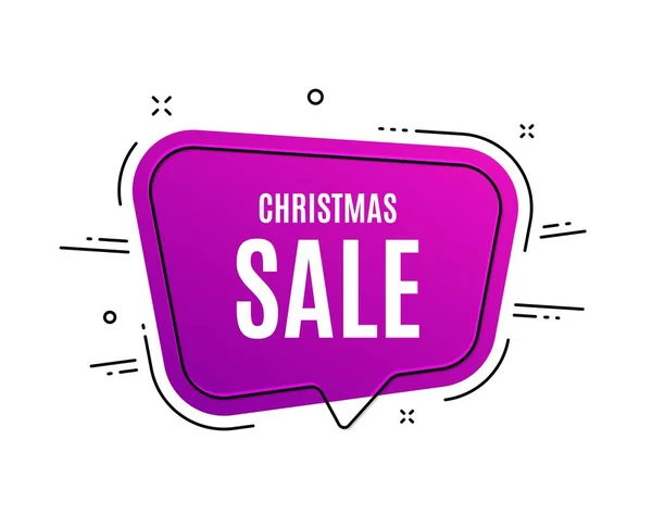 Christmas Sale. Special offer price sign. Vector — Stock Vector