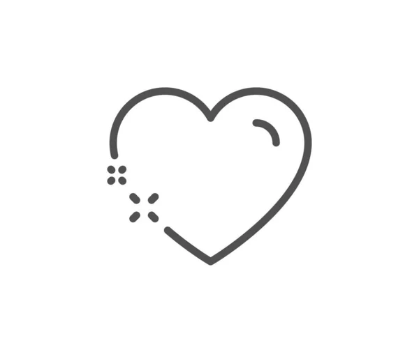 Heart line icon. Love emotion sign. Vector — Stock Vector