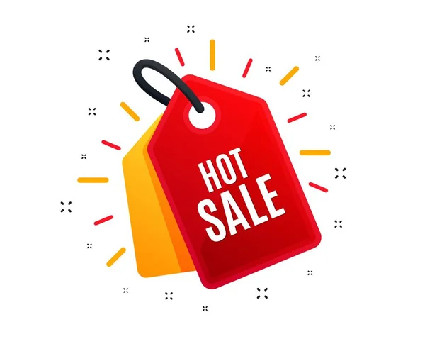 Hot Sale. Special offer price sign. Vector — Stock Vector